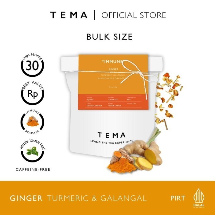 

TEMA Tea Loose Leaf Large Pouch - Immune / Ginger Turmeric Galangal