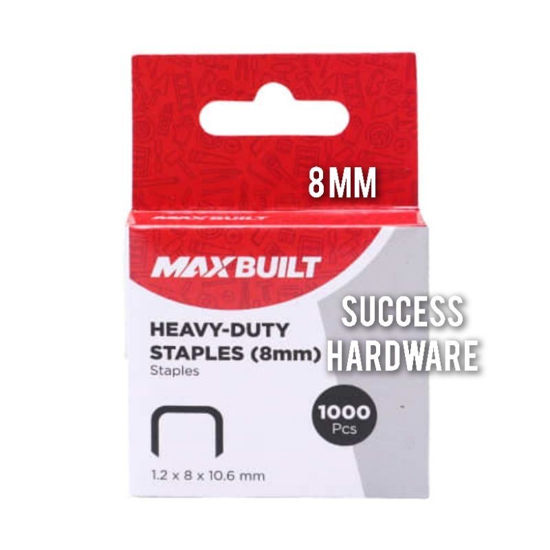 

MAXBUILT ISI ULANG STAPLES 8 MM 10 MM 12 MM/STAPLES 8MM 1000PCS MAXB