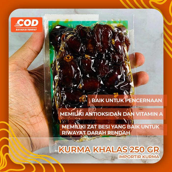 

Kualitas terbaik] KURMA KHALAS DATE CROWN 250gr KEMASAN VACUM ORIGINAL BEST QUALITY