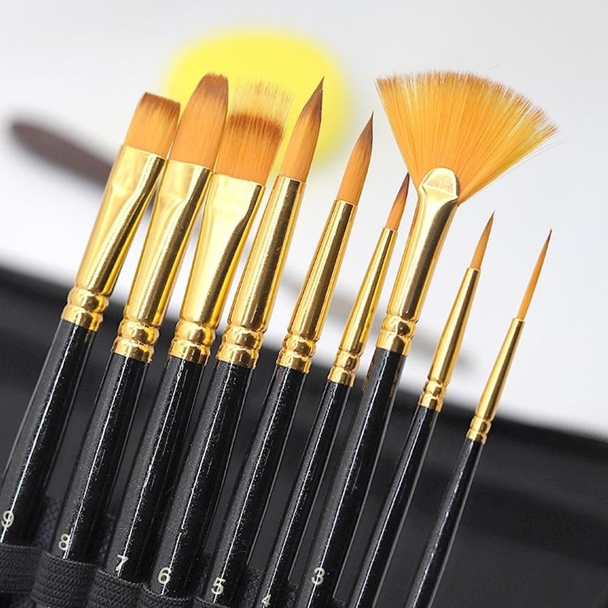 

If56 Art Brush Set Kuas Lukis BRS-12 SET Kuas Alat Lukis Set Lengkap Mixing Knife Murah Berkualitas Murah
