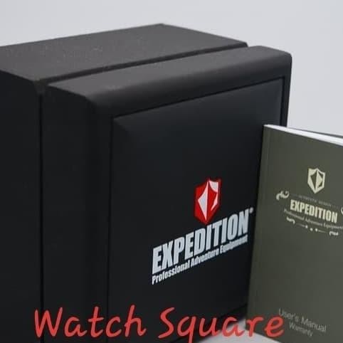 Jam Tangan Couple Expedition Original E6757 Titanium Black Blue