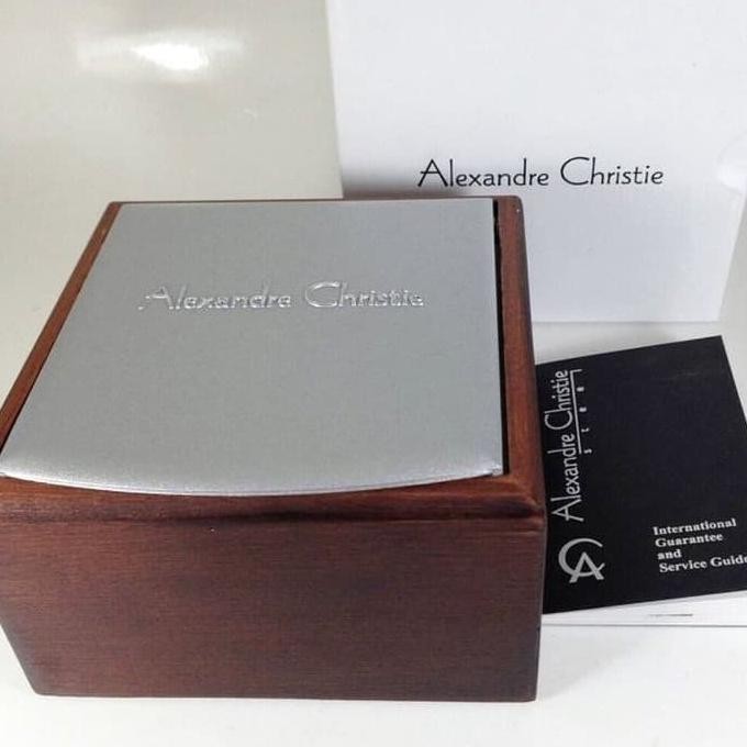Jam Tangan Alexandre Christie Pria Original AC6509 Blue Rosegold