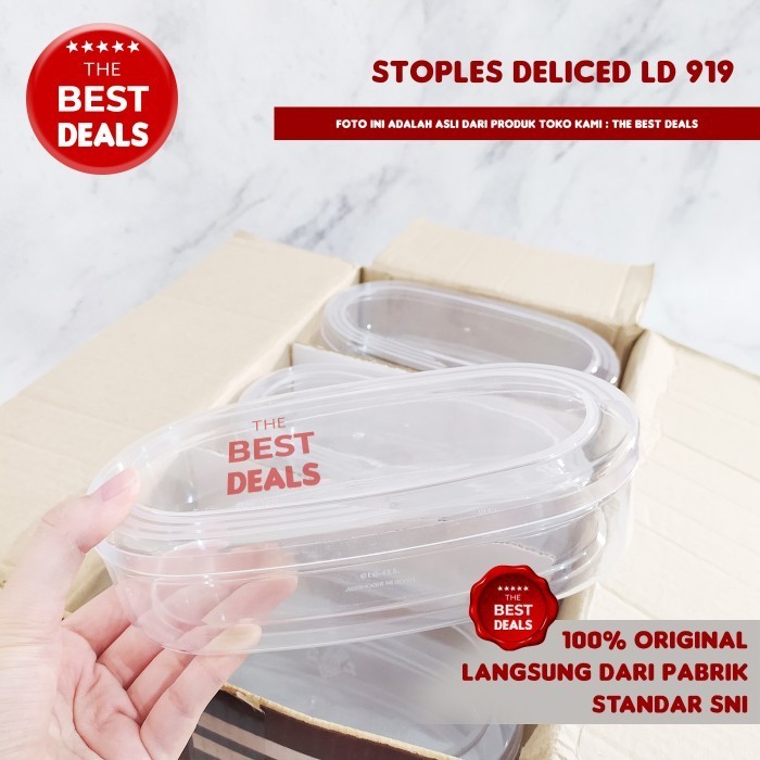 #@#@#@#@] [INSTAN BANDUNG] Toples Kue Plastik Mika Bening Oval 20 cm Delice 919
