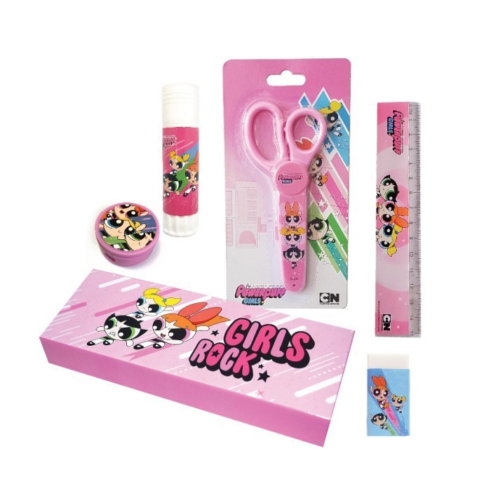 

Powerpuff Girls Stationery Set / Paket Alat Tulis Sekolah Kotak Pensil