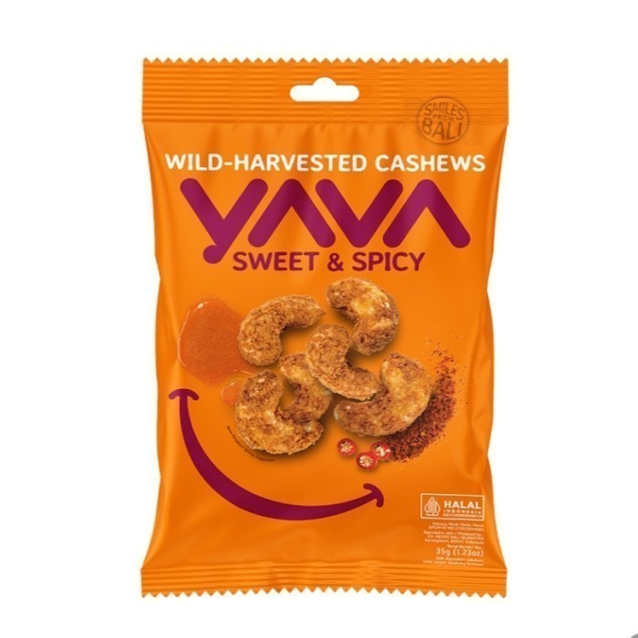 

YAVA Wild Harvested Cashews Snack Sweet & Spicy 35 g