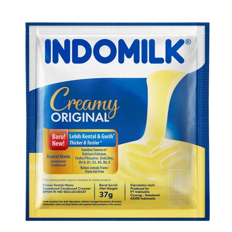 

INDOMILK Krimer Kental Manis Putih 6 x 37 g