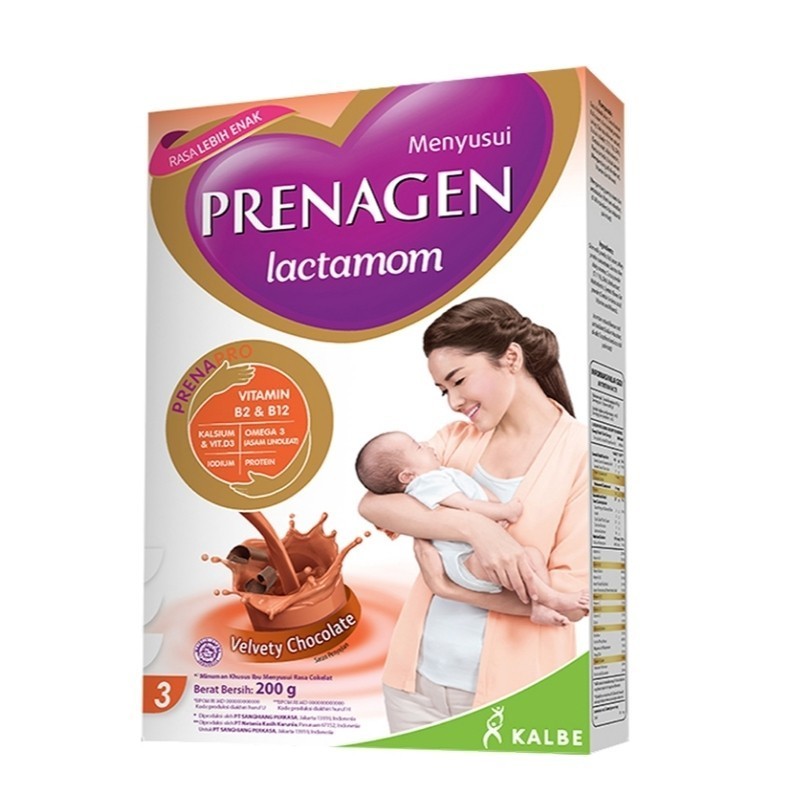 PRENAGEN Lactamom Susu Masa Menyusui Velvety Chocolate 200 g