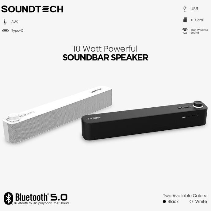 SOUNDTECH Bluetooth Wireless Soundbar Speaker AUX Mini Audio