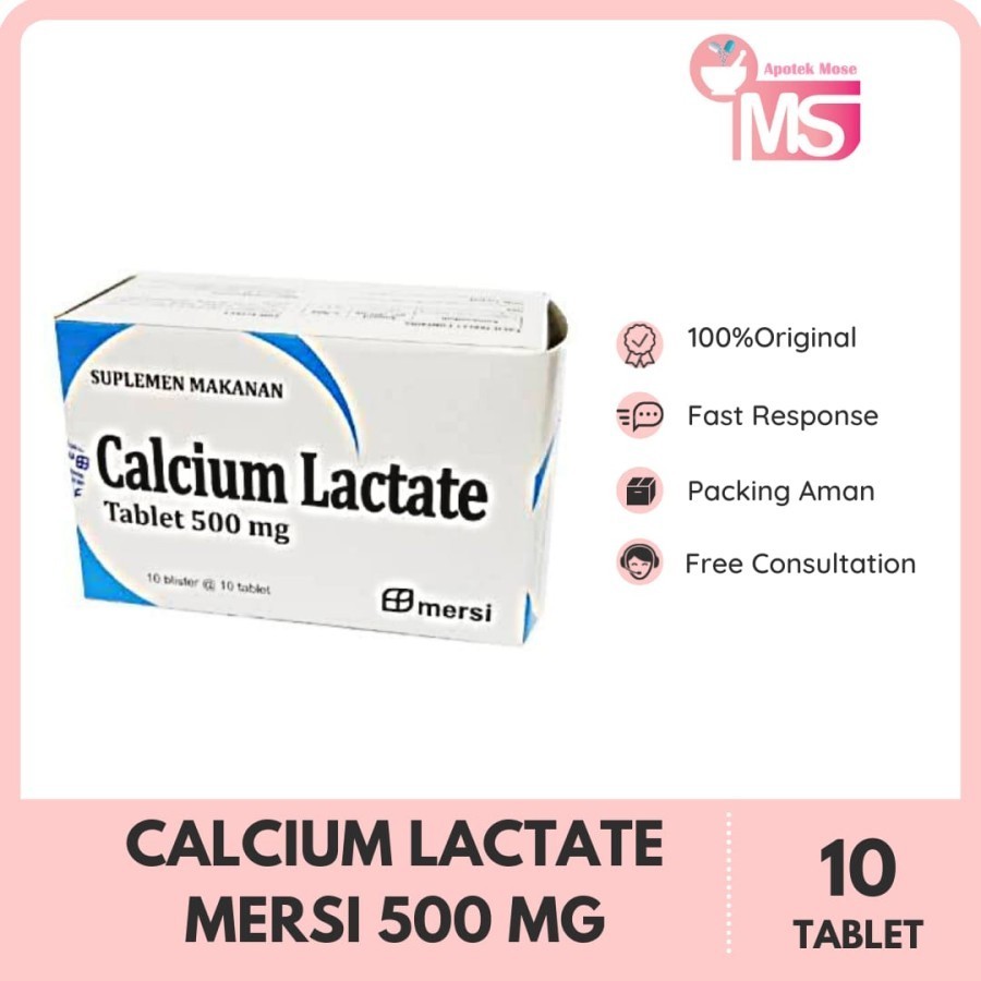 CALCIUM LACTATE MERSI 500 MG 100 TABLET/1 Box