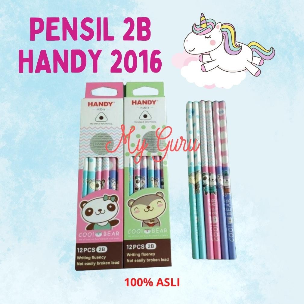 

[Promo][Cod][Gratis Ongkir] [Pak] Pensil / Pencil 2B Handy 2016 / 2017 / 2018 / 2019 / 2020 / 2021 / 2022 / 2023 (Isi 12 Pieces)