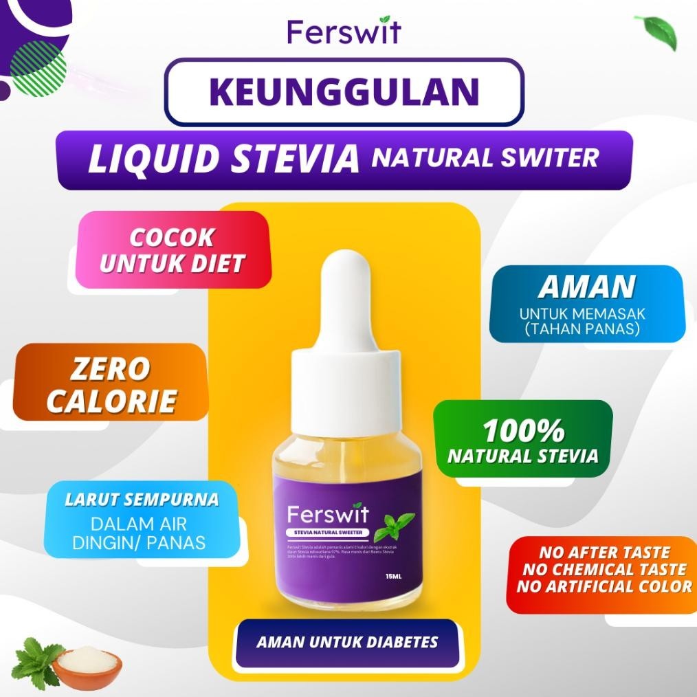 

Ferswit Stevia Alami Paket Bundling 5 Botol Sabarin
