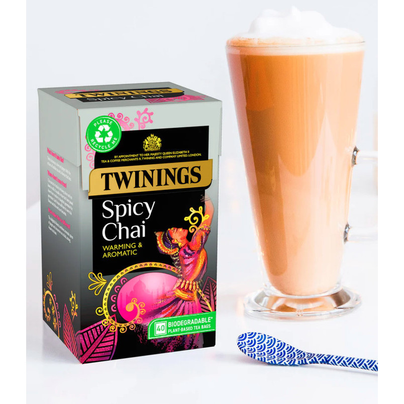 

Terlaris Twinings Spicy Chai tea teh 40 Tea Bags SALE
