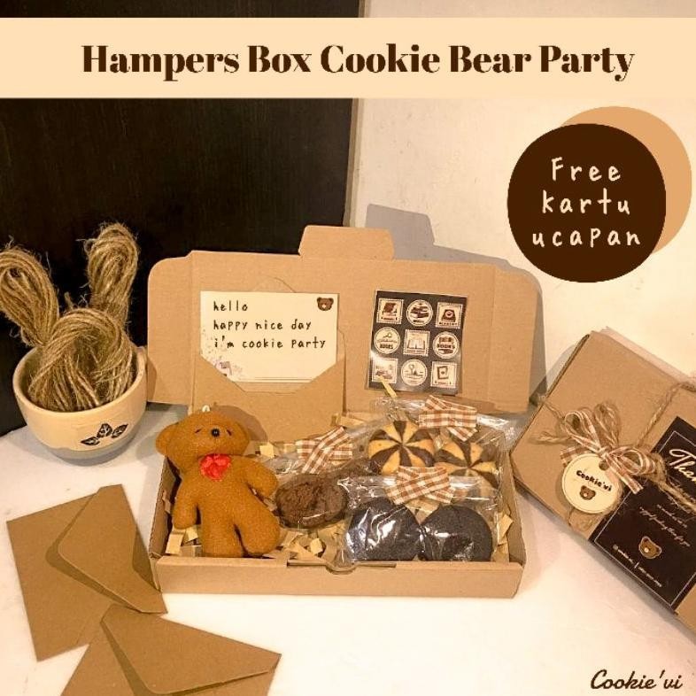 

HAMPERS COOKIE BEAR PARTY/ KADO ULANG TAHUN / HAMPERS LUCU COD