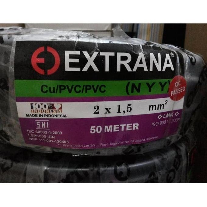 KABEL EXTRANA NYY 2X1,5 (50MTR)