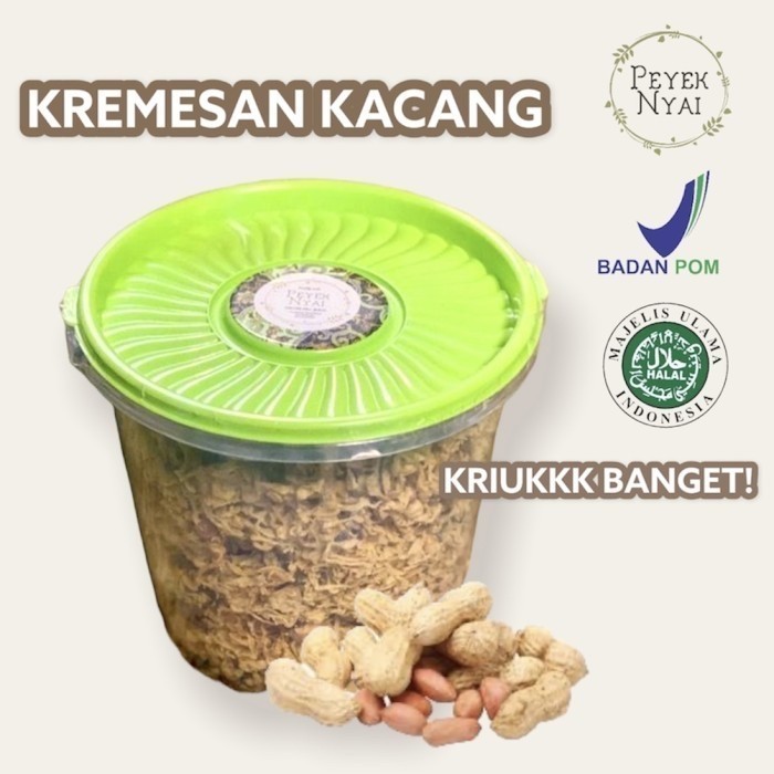 

Kremes Kacang Peyek Nyai (Toples 5 Liter)