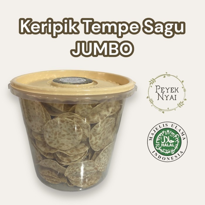 

Peyek Nyai Keripik Tempe Sagu (Jumbo)