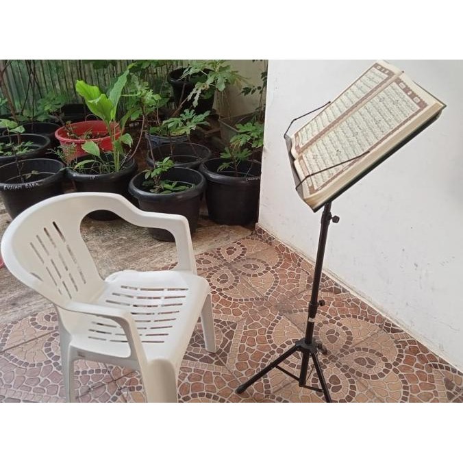 [Ready] Meja Penyangga Al Quran Rehal Besi Shalat Tahajud Dan Taraweh