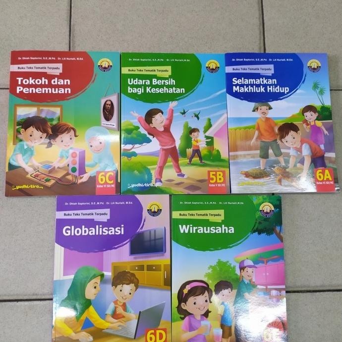 [Bisa Cod] Buku Teks Tematik Kelas 6 Abcde Yudistira