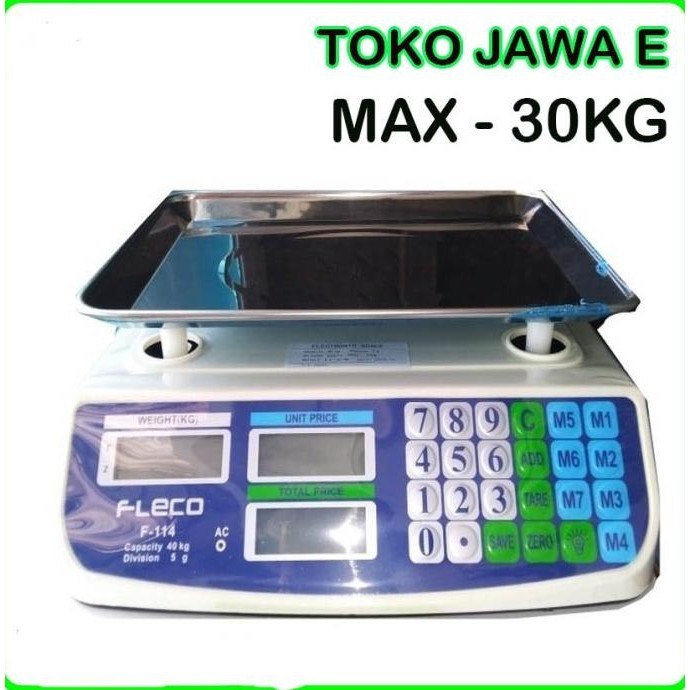 [Promo] Timbangan Digital Fleco F114 Timbangan Serbaguna Max 30Kg
