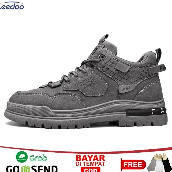 Leedoo Sepatu Kerja Pria Kekinian Casual Sneakers Olahraga Kerja MC464