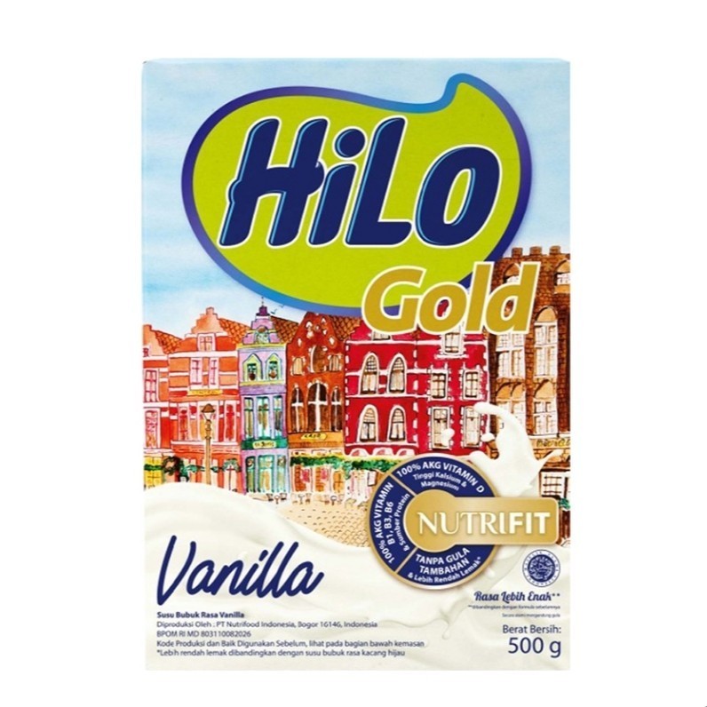 

HiLo Gold Vanilla Susu Tinggi Kalsium 500 g