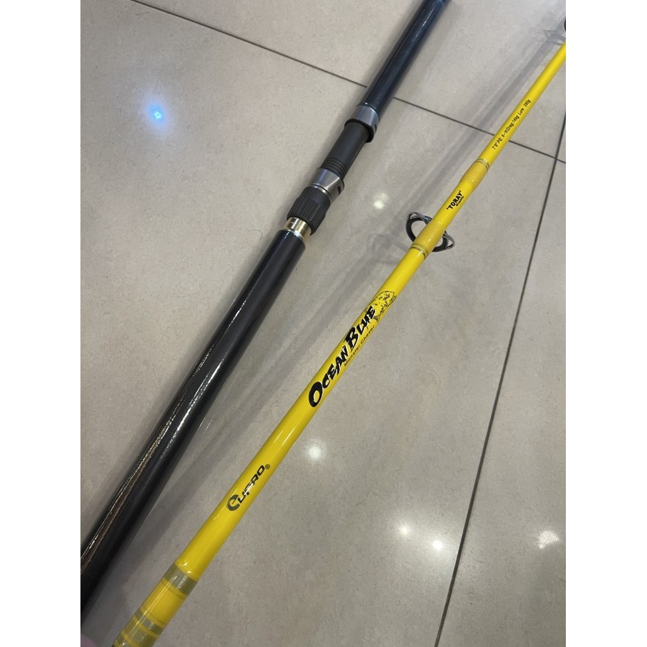 Eupro OCEAN BLUE Spinning Rod Joran Pancing Laut Popping Fuji Alconite