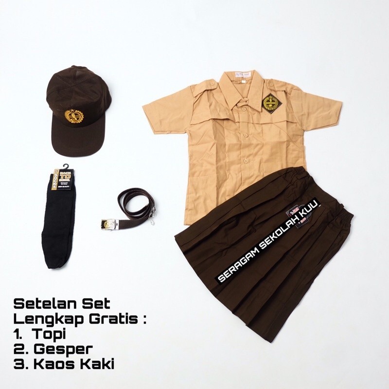 Seragam Sekolah Sd Smp Sma Laki Cewek Sragam Sekollah Paud Dan Tk 1Set Pakaian Cowok Biru Pria Lengk
