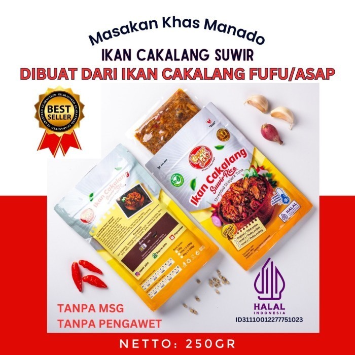 

Ikan Cakalang Suwir Khas Manado.