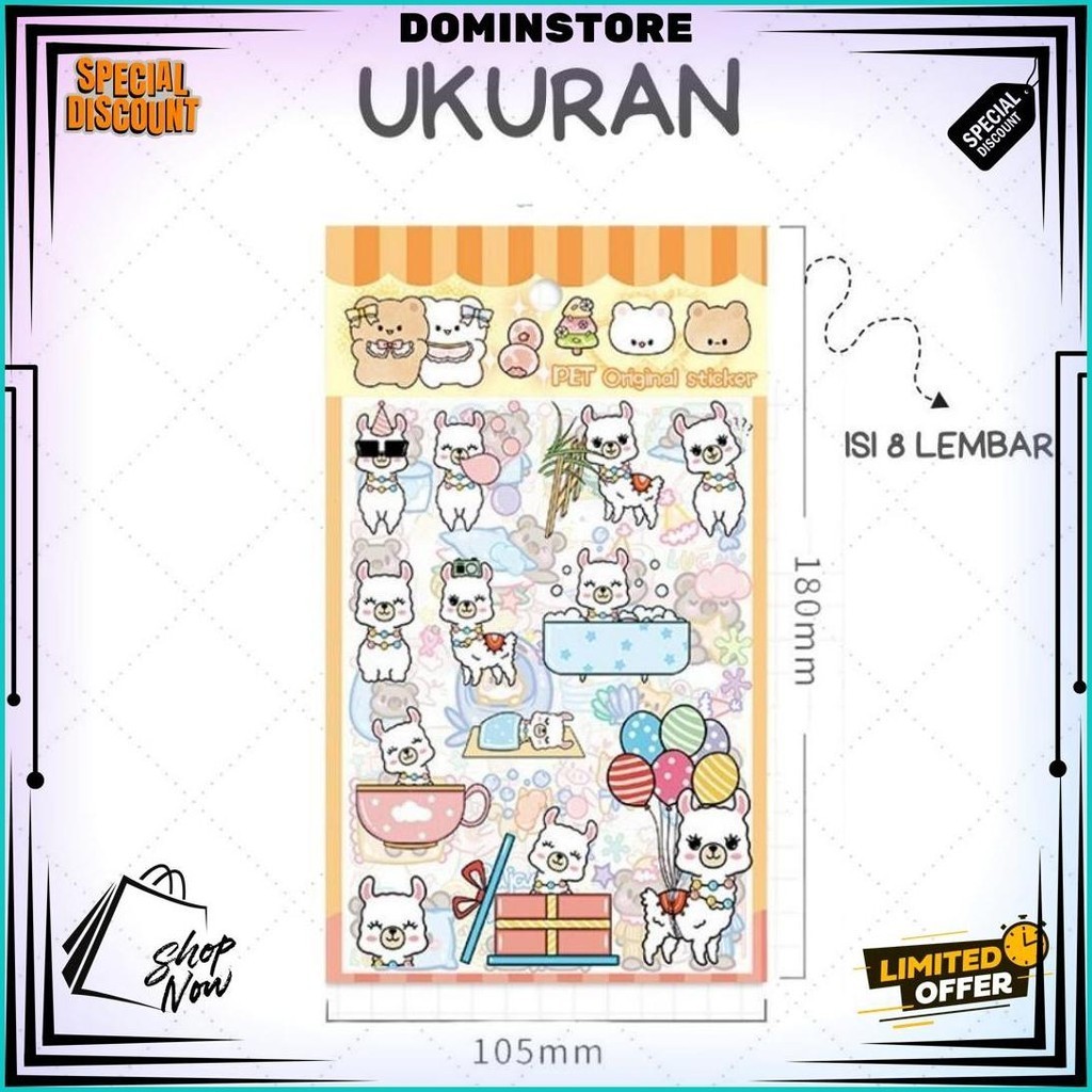 

Toper Stiker Motif Kartun Korea Lucu Anti Air Isi 8 Lembar Dekorasi Handbook Scrapbook Diy Kartun Tahan Air Pet Cod