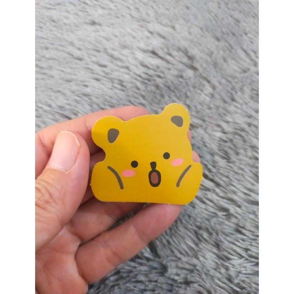 

Stiker Vinil Isi 30 Pcs Bear Brown Beruang Sticker Anti Air Aesthetic Cod