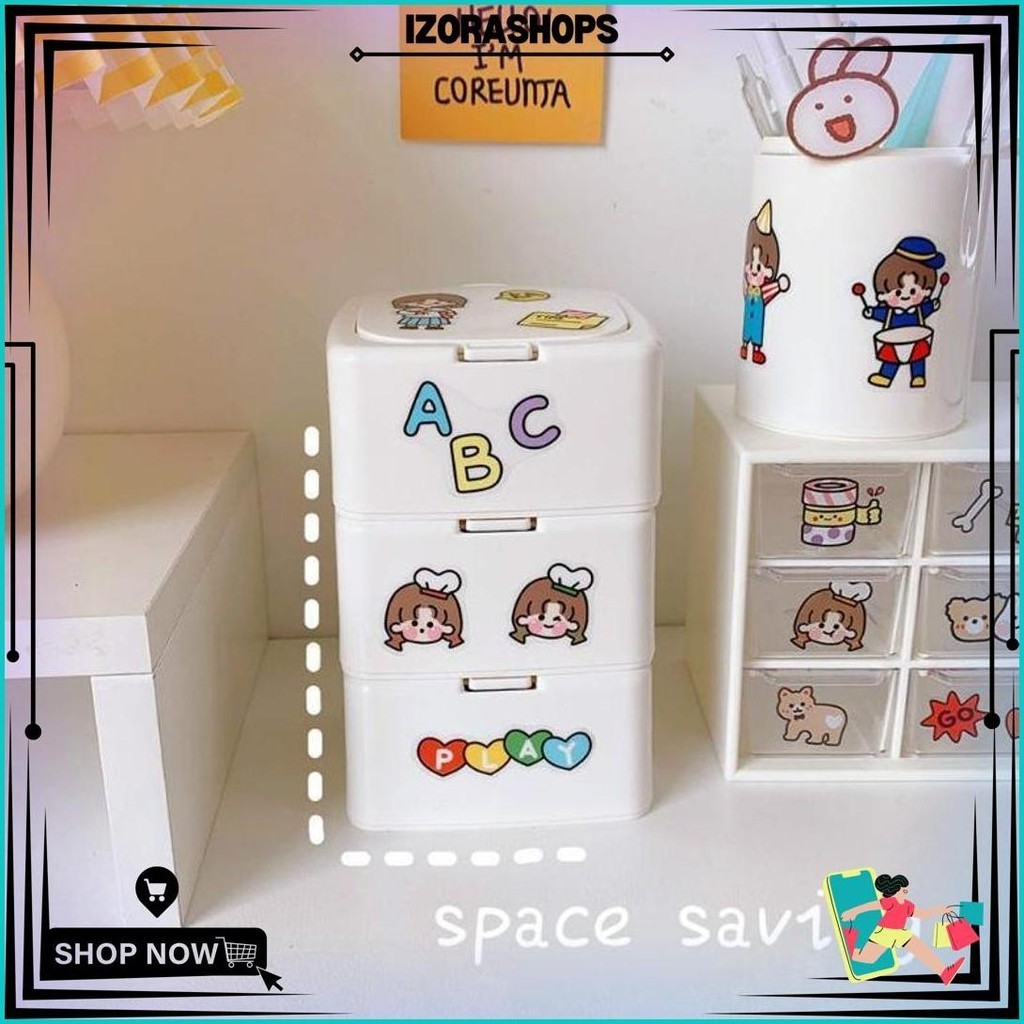 

Hunam Kotak Serbaguna Dengan Stiker Lucu Untuk Tempat Stiker Kapas Washi Sale