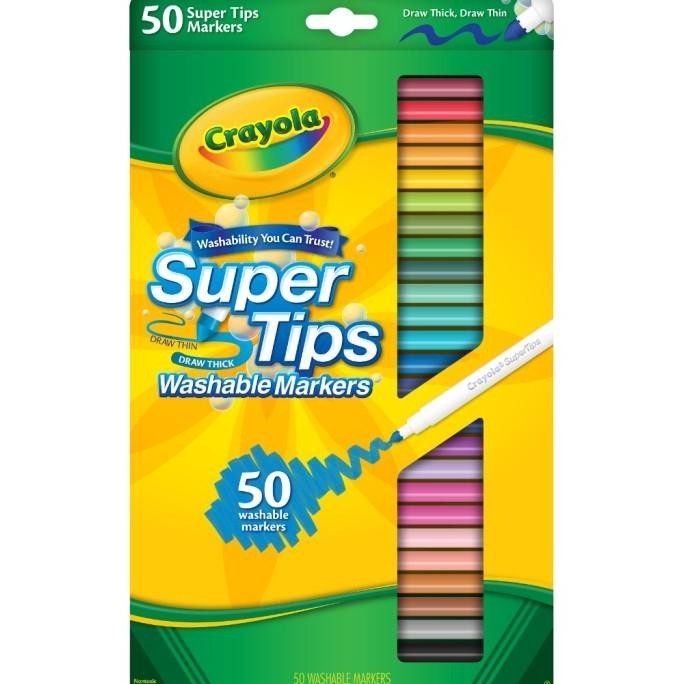

CRAYOLA 50 Colors Supertips Washable Marker