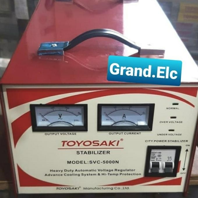 Stabilizer Stavol Listrik Toyosaki 5000W 5000Wat 5000Va Terbaru