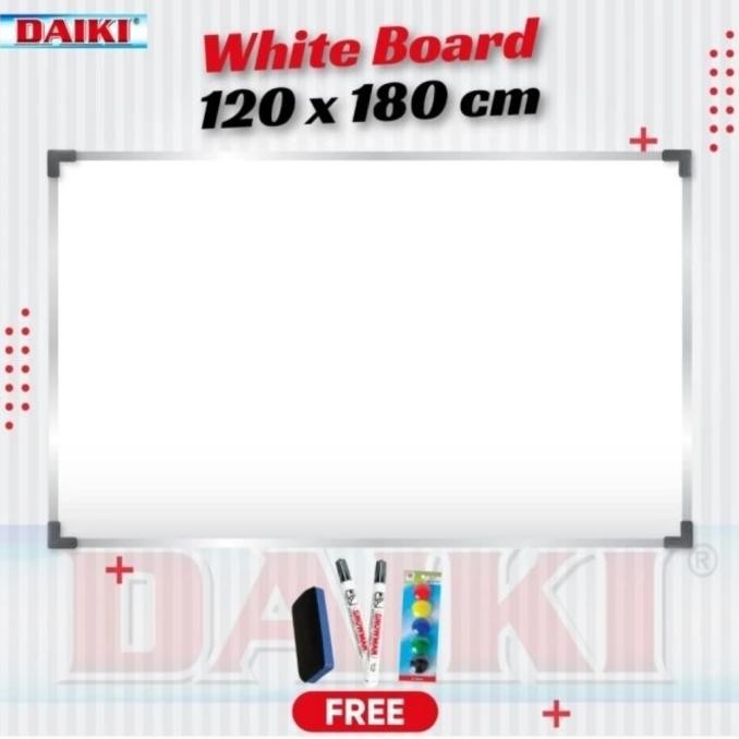 

Jual Daiki White Board Magnet Single Face 120 X 180 Cm/Papan Tulis Gantung.