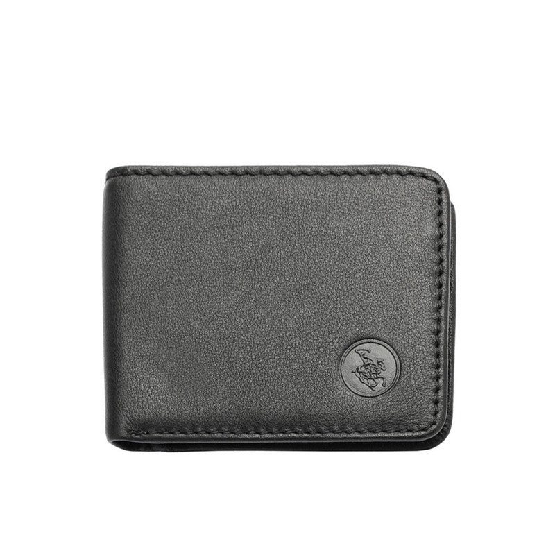 Swiss Polo RFID Blocking Bi Fold Wallet (Dompet Bi Fold Pria RFID Blocking Pria) - Hitam Pria - SW 1