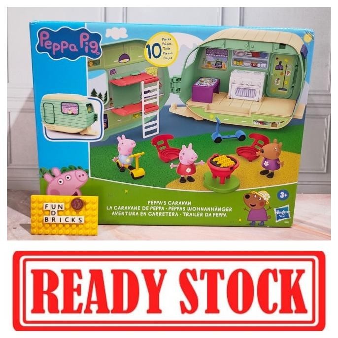 Peppa Pig Caravan Hasbro Figure Set Mainan Peppa Pig
