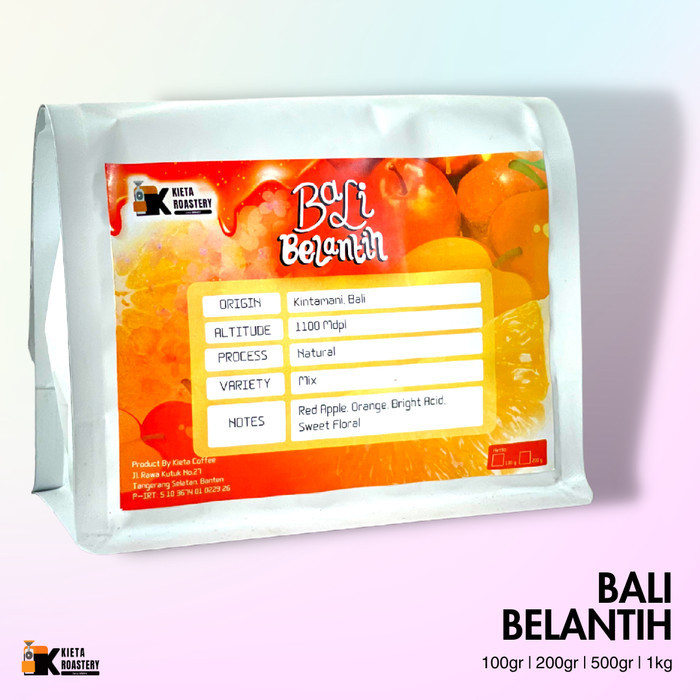 

Biji Kopi Arabika Bali Belantih Natural 200Gr