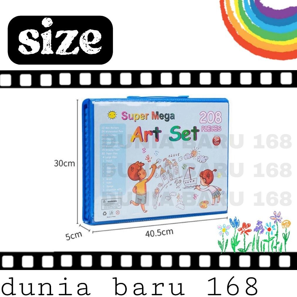 

Rwet-23 Crayon 208 Set / Crayon Set / Crayon Art Set / Crayon 150 Set / Krayon Set Lengkap BisaCod