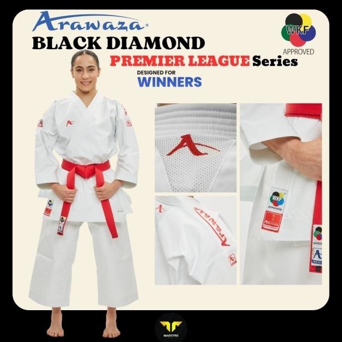 ARAWAZA Black Diamond "Premier League"(Baju Karate) - KATA - WKF App.