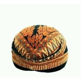 Blangkon Dewasa / Topi Adat Jawa Coklat / Aksesoris Pakaian Adat Jawa