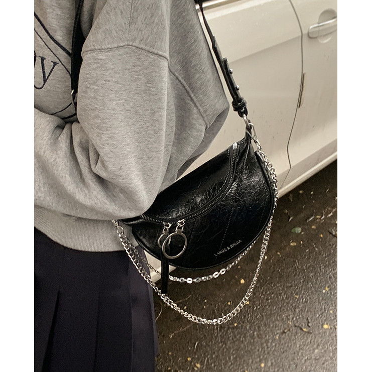 Tas Selempang Rantai Versi   untuk Wanita Musim Panas   Tas Sadel Fashion Baru Tas Dada Bahu Belah K