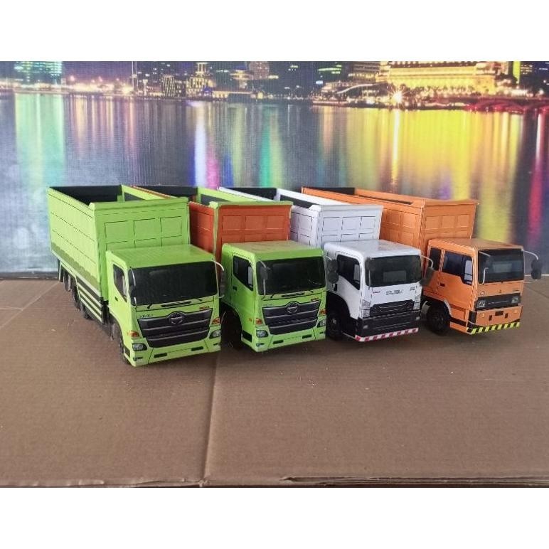 Cuci Gudang Miniatur Truk Dam Tronton Murah Fariasi Lampu Gratis Terpal Promo