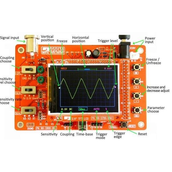 Osiloskop Mini Dso138 Oscilloscope Digital