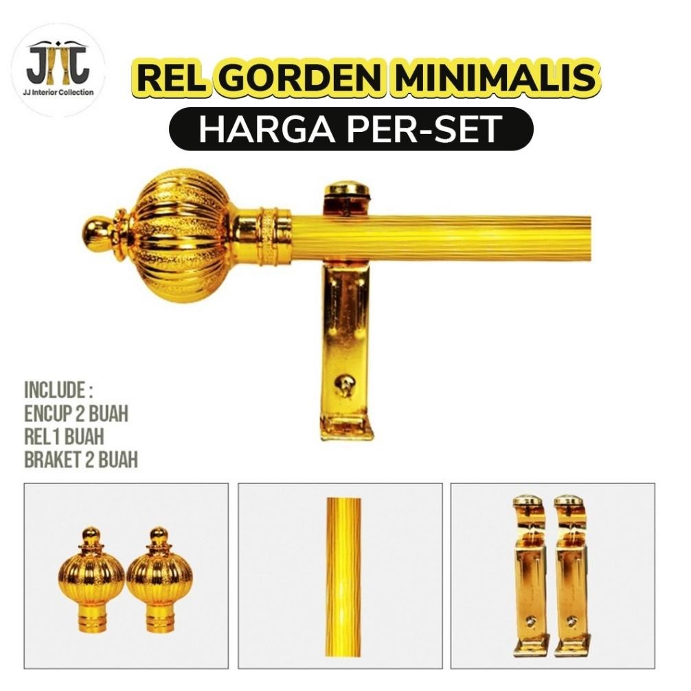 [PROMO] Rel Gorden Bulet / Tiang Gorden / Rel Gordyn /Batang Gorden berkualitas/ Rollet / Railing go