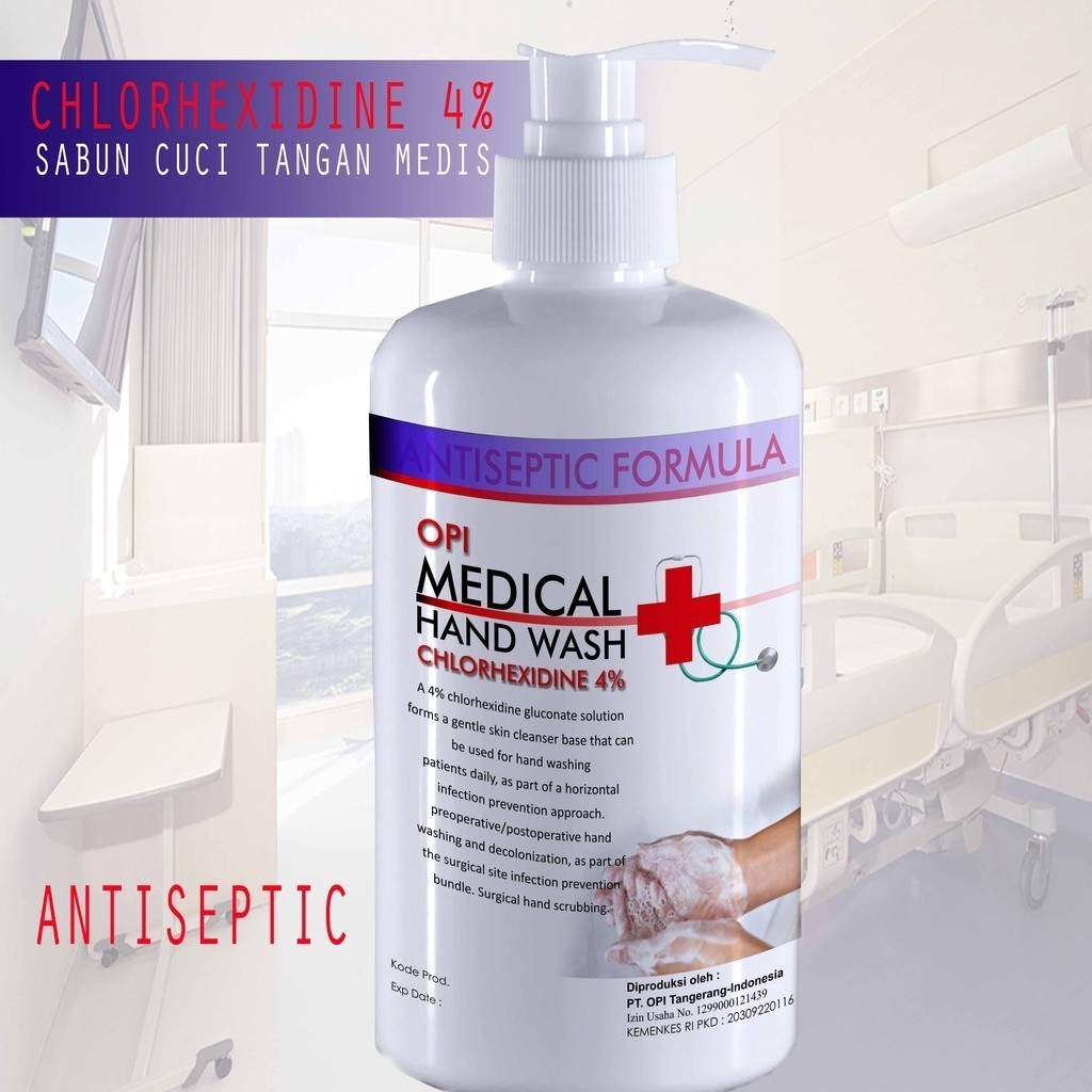Sabun Cuci tangan 1 Liter Medical hand soap Chlorhexidine Gluconate 4% TK1001 N216BP121