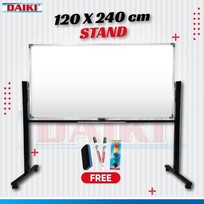 

Jual Papan Tulis Putih Double Face Stand Uk 120X240 Cm