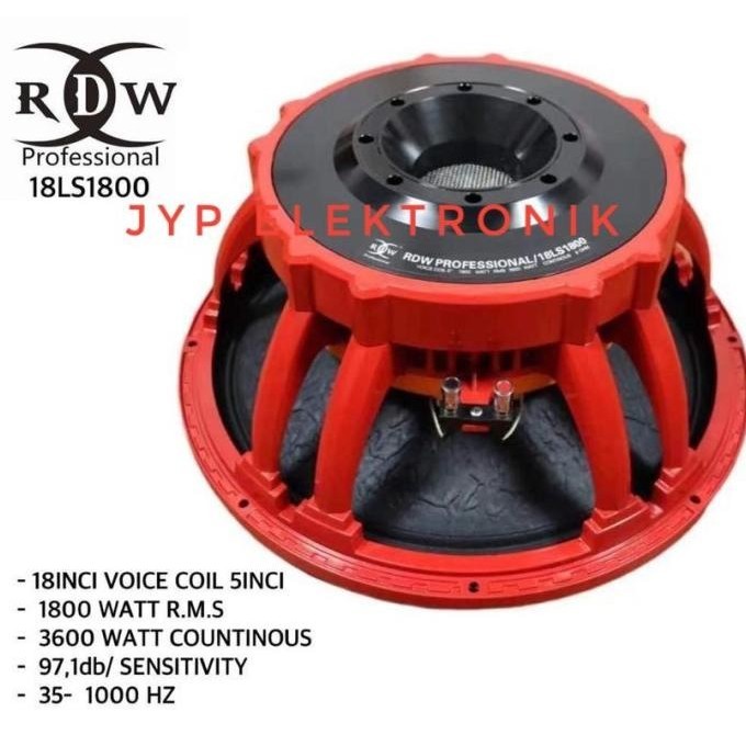 Jual Speaker Komponen Rdw 18Ls1800 / 18 Ls1800 Rdw 18 Ls 1800 Profesional