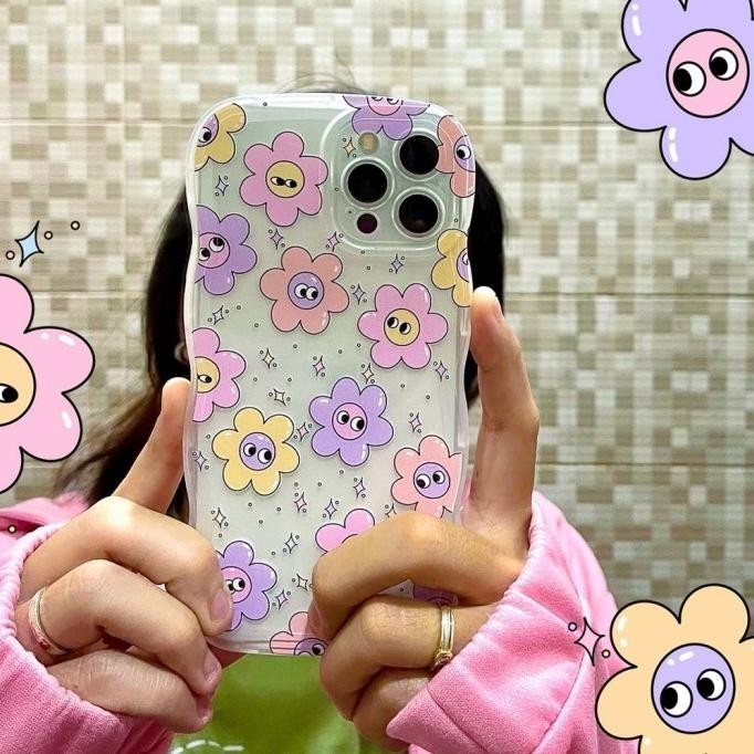 CASE REDMI NOTE 10 PRO NOTE 9 8 8 PRO CASING HP GELOMBANG MOTIF FLOWER
