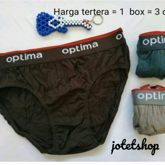 Man Celana Dalam Pria Cd Boxer Segitiga Optima Asli Size Xxl / 2L Termurah