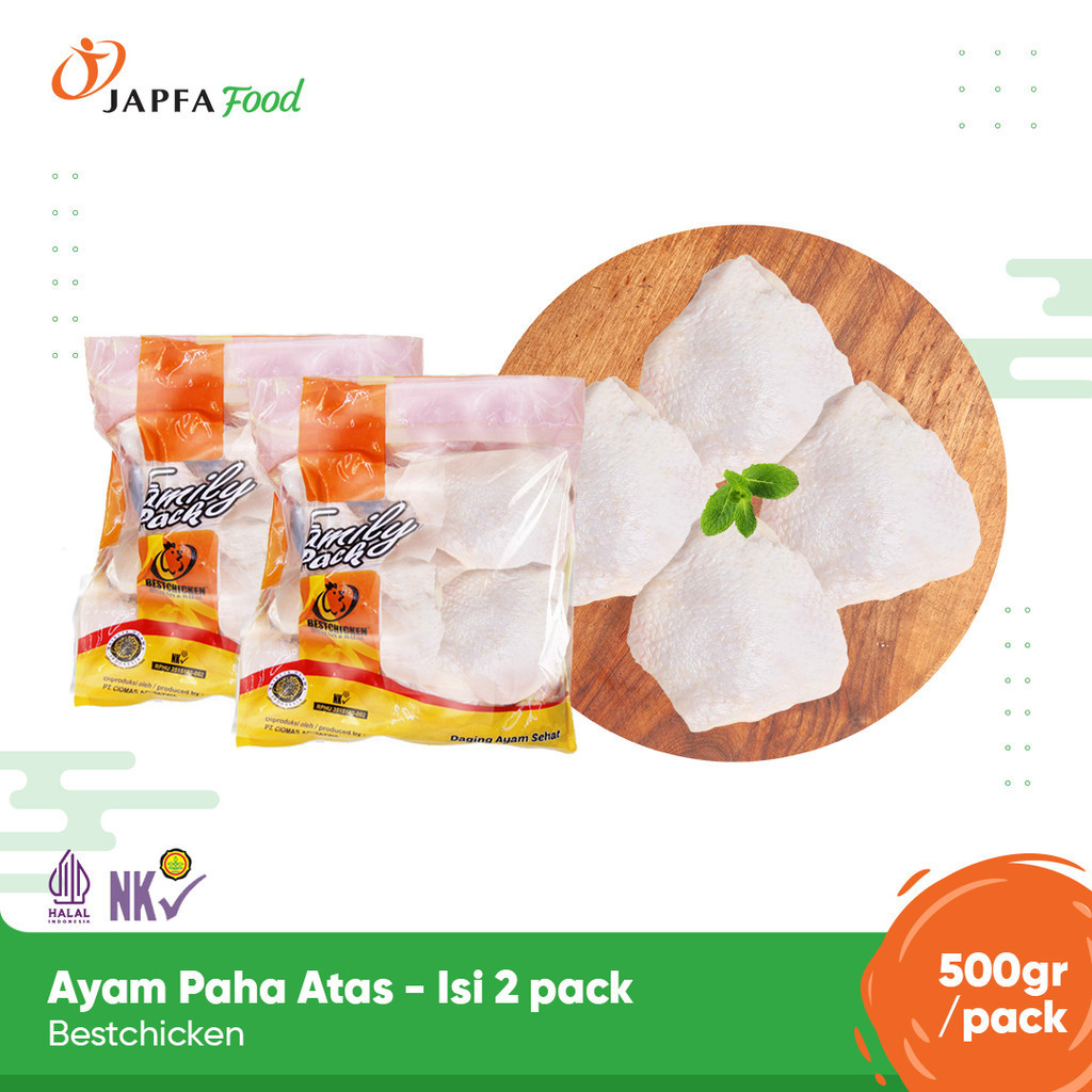 

Bestchicken Bundling Hemat Paha Atas Ayam 500 gr - Isi 2 pack